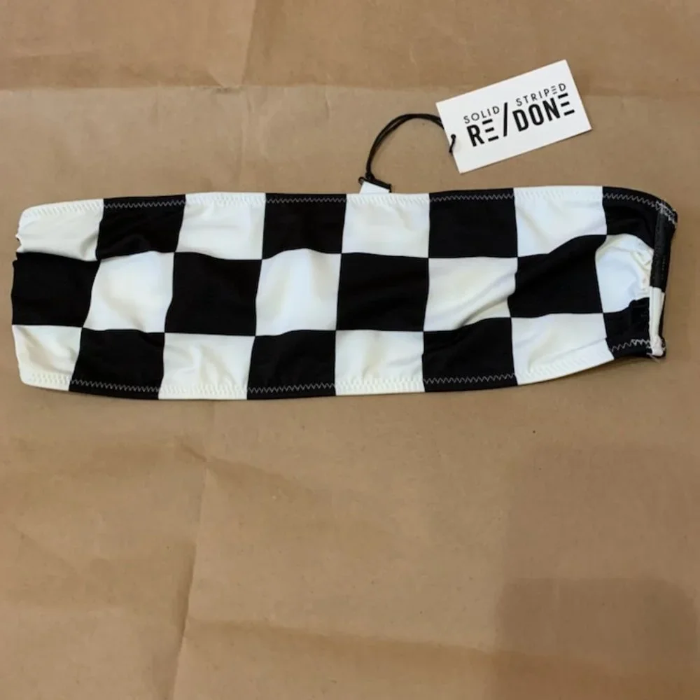 RE/DONE and SOLID & STRIPED Checkered Malibu Top